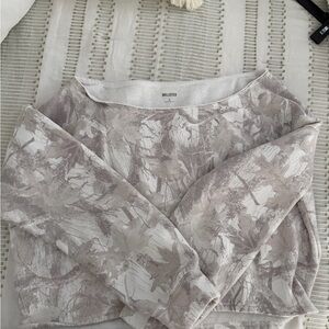 Hollister off shoulder camo sweatshirt